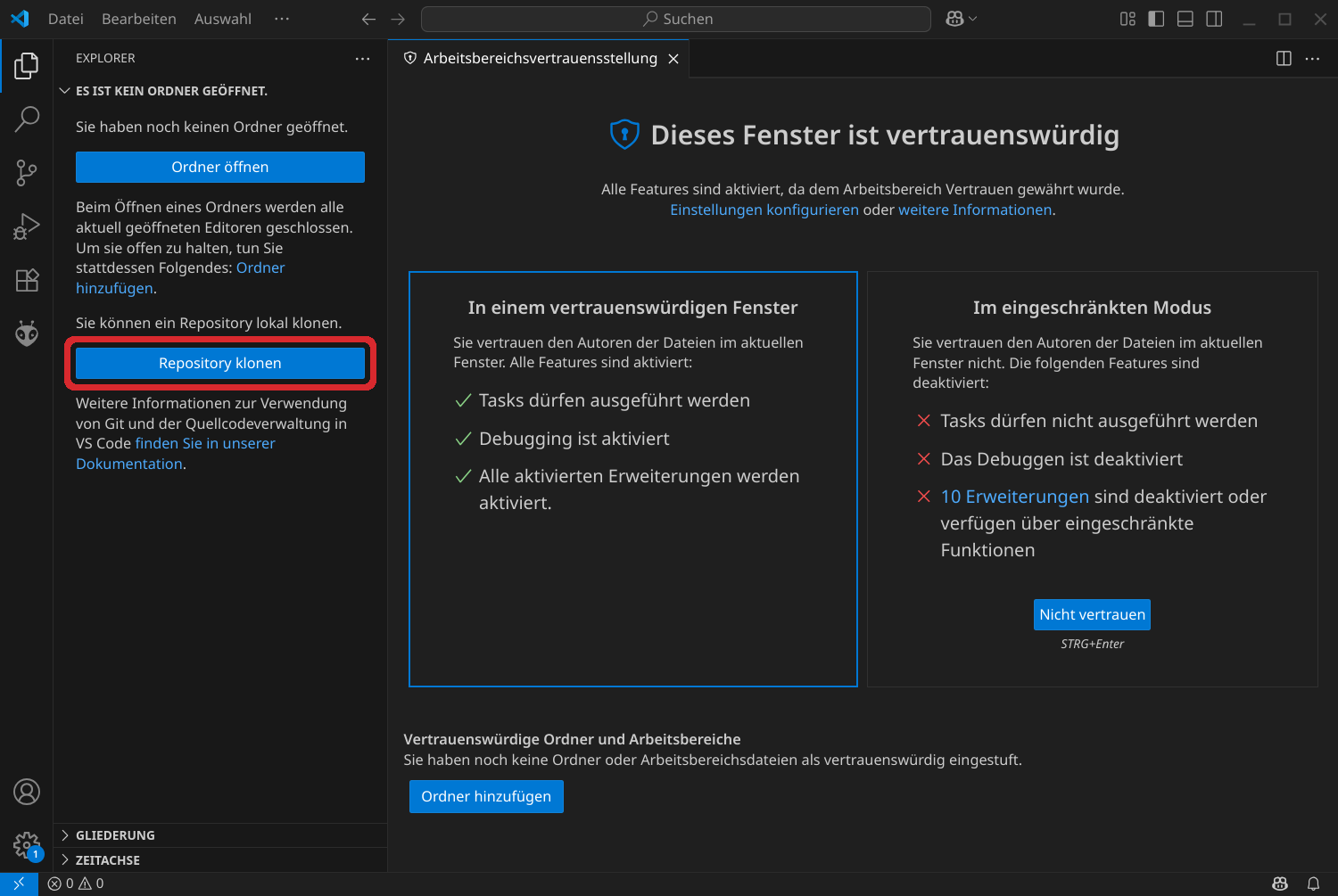 Klonen des Meshtastic Git Repositories